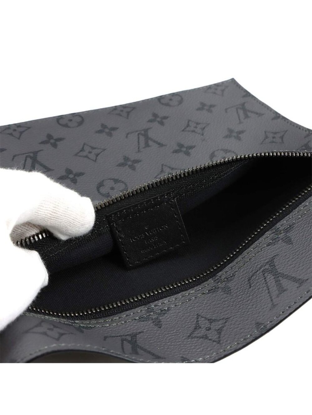 Louis Vuitton Monogram Eclipse Cabas Zip GM Tote Black - Picture 8 of 10